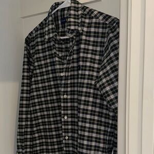 Ralph Lauren Black and Yellow Casual Button Down Shirt